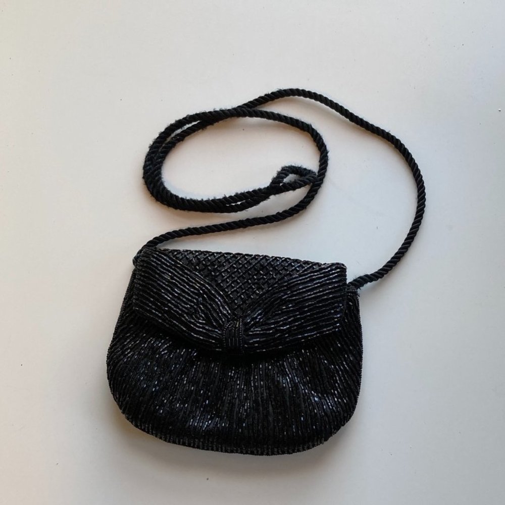 Sequined crossbody evening bag